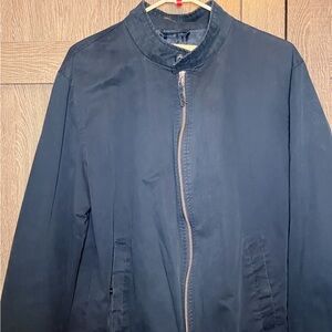 Navy Blue Zip-Up Jacket